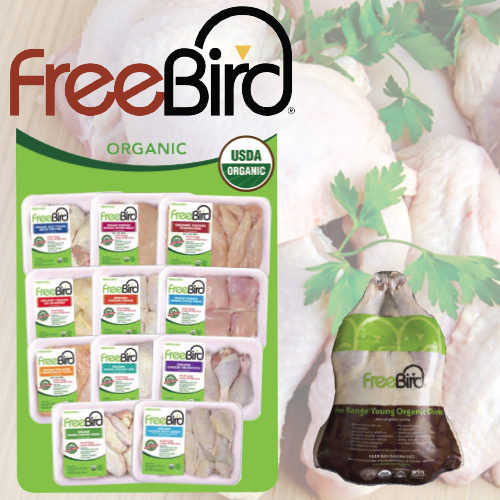 FreeBird Organic Tray Pack Chicken Porky Products